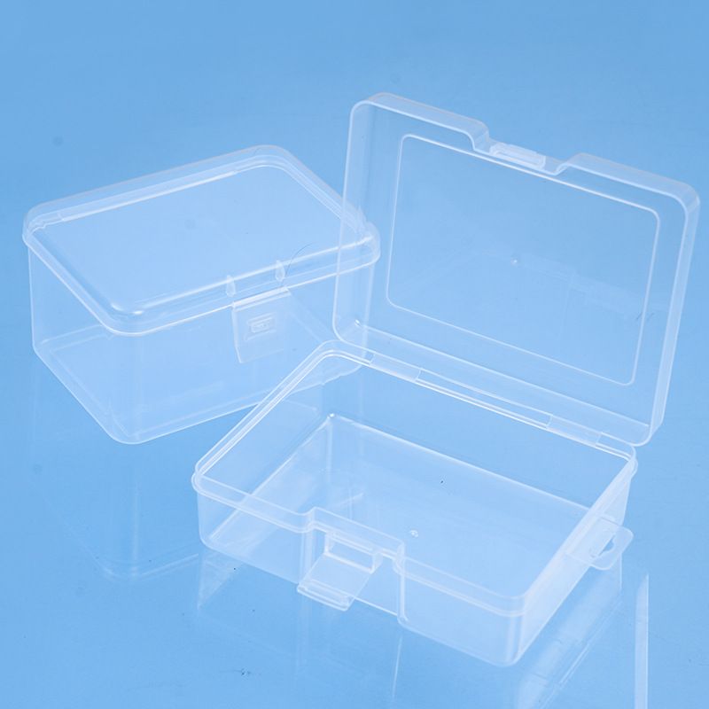 Aufbewahrungsbox, PP-Kunststoff, transparent, rechteckig, verstärkt