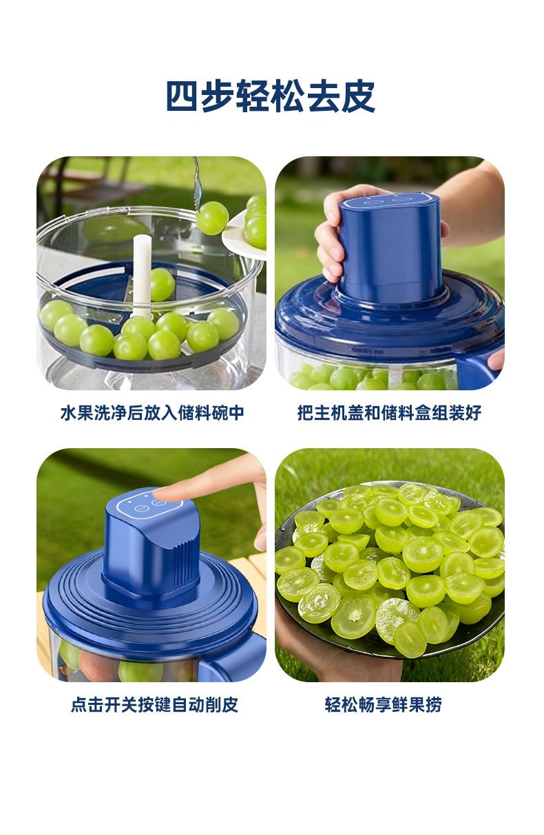 Automatic fruit and vegetable peeler for home and commercial use