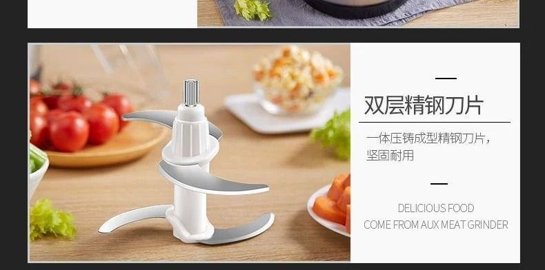 Electric meat grinder, fully automatic, large capacity
