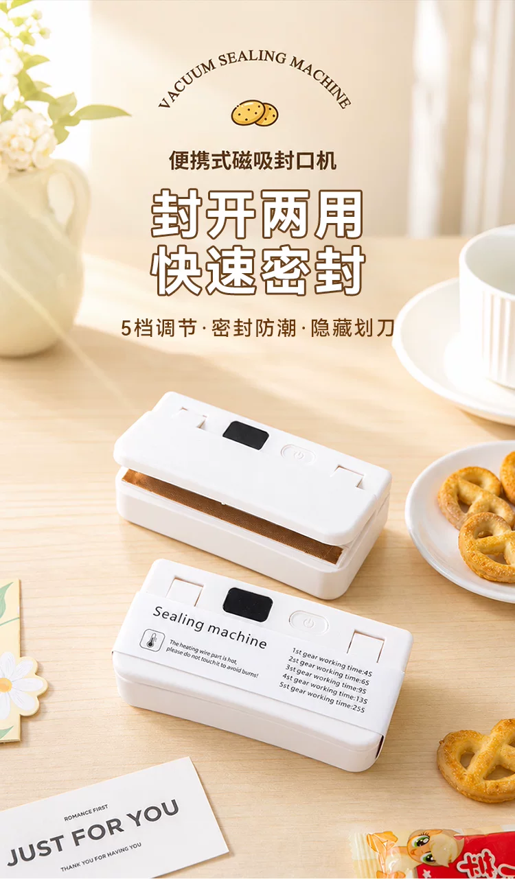 Mini heat sealer, otomatik mühür, çok seviyeli ayar