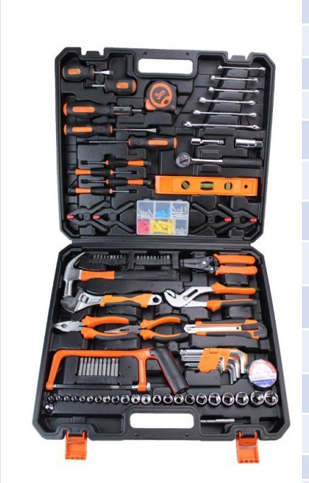 Home tool box set, multi-functional, portable, manual