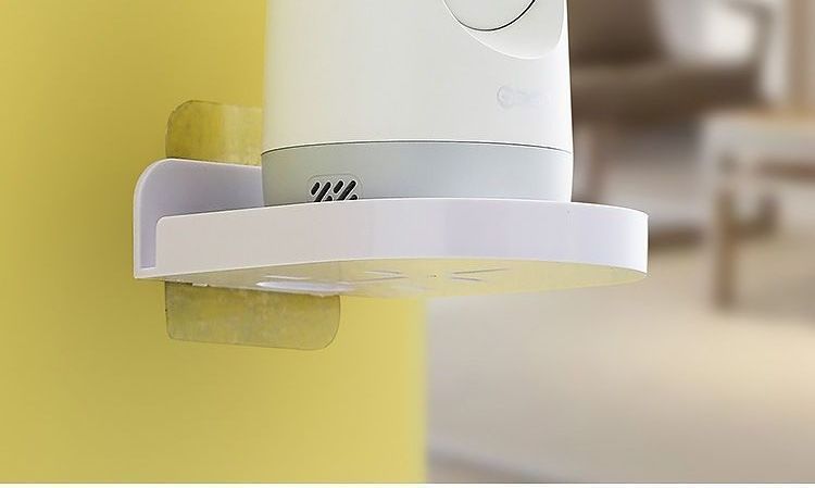Camera wall mount bracket adhesive no-drill installation