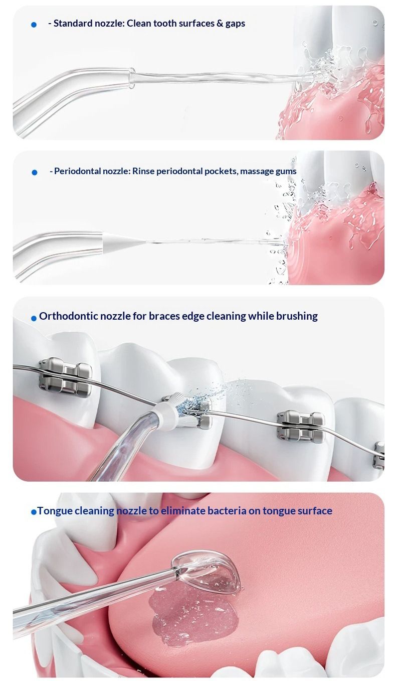 Portable smart electric water flosser
