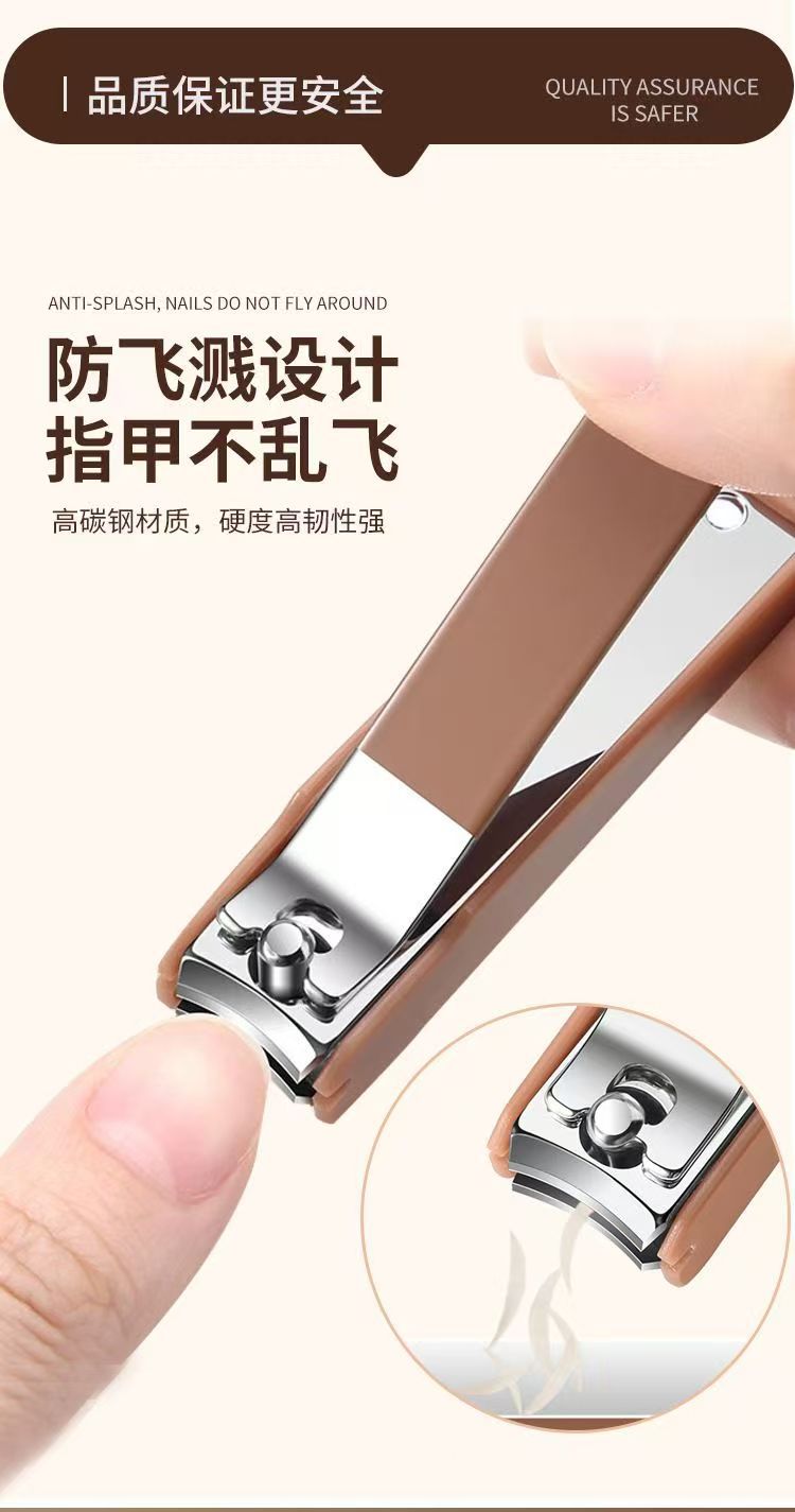 Nagelschneidset tragbar mit Spritzschutz