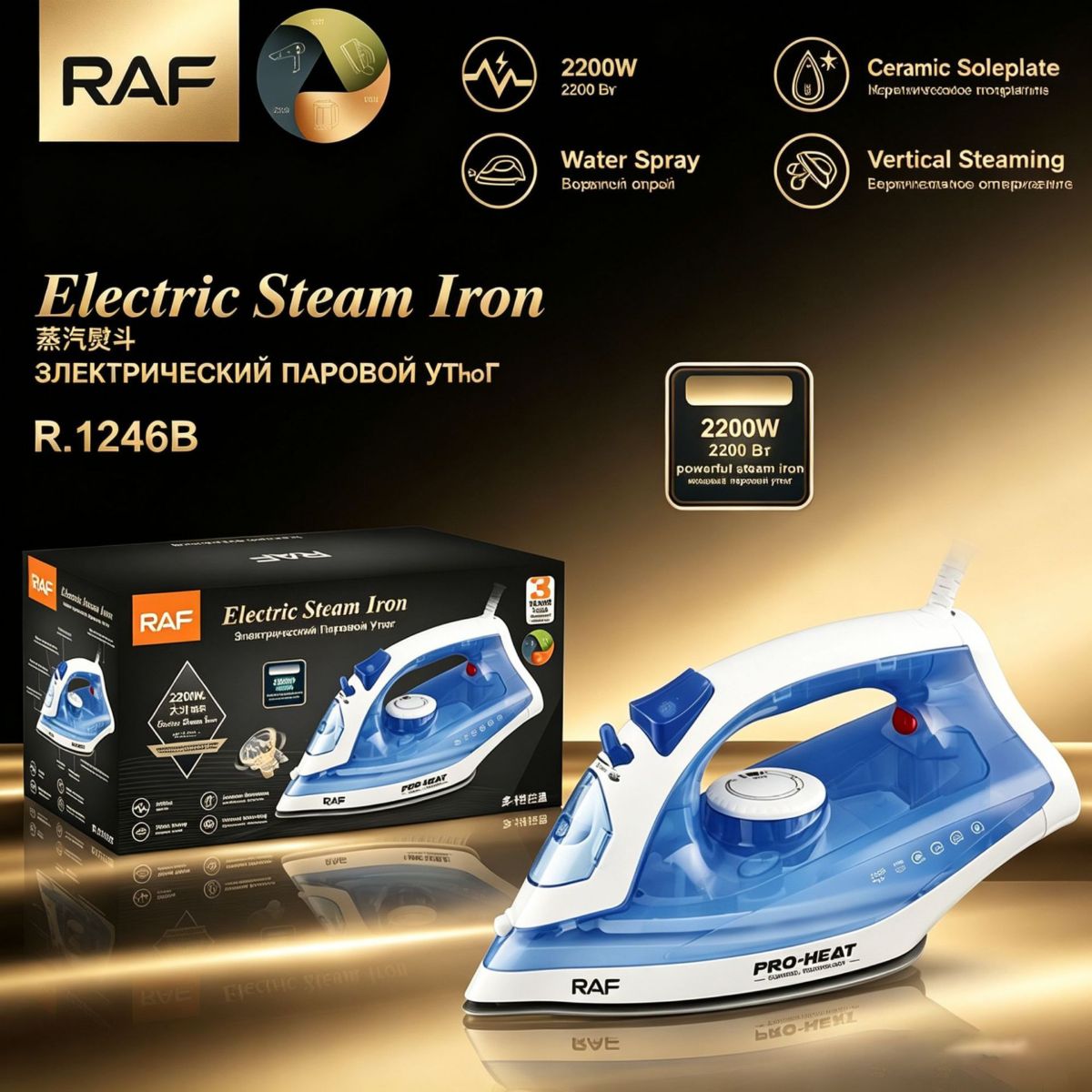 Electric Iron Steam Spray Household Garment Ironer