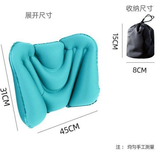 Inflatable Lumbar Support Pillow Portable Foldable