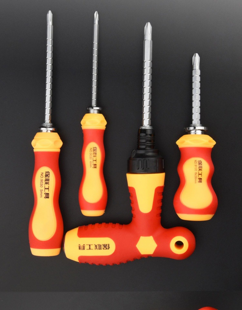 Phillips Schraubendreher Set mit Ratsche, magnetisch, einziehbar