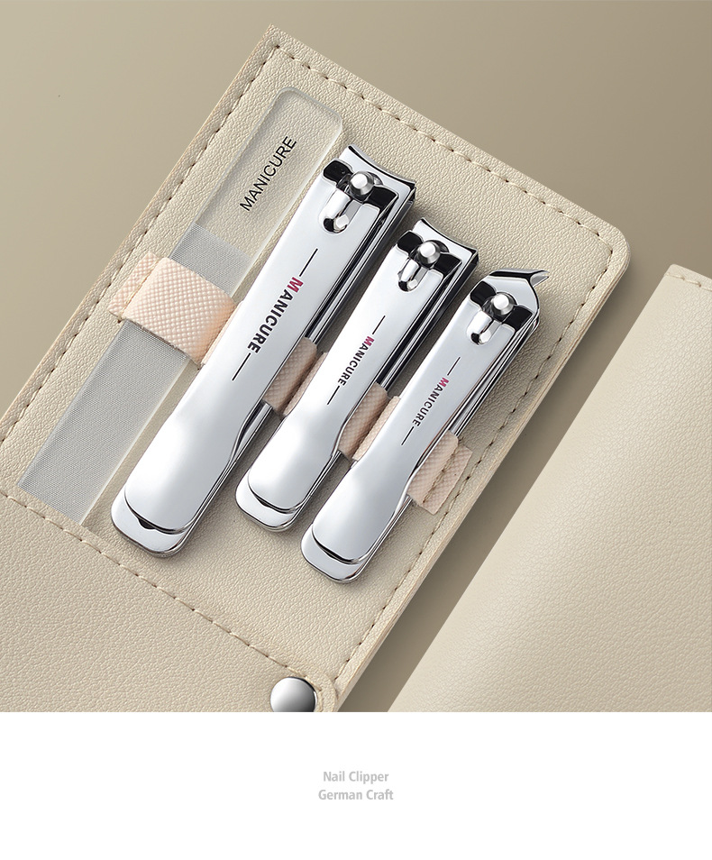 Edelstahl-Maniküre-Pedikür-Set mit Nagelschere