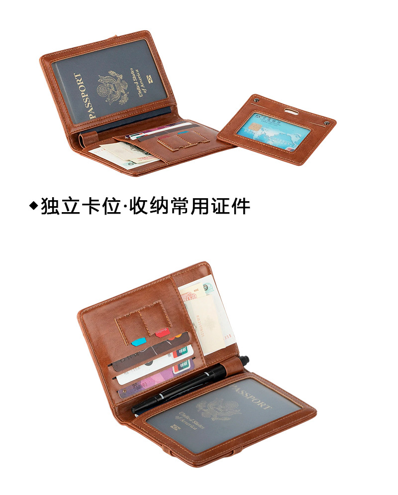 Multifunctional passport holder, travel document organizer