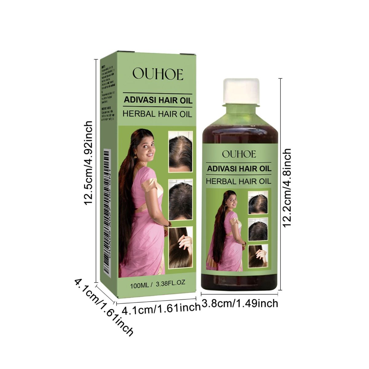 OUHOE 草本护发油 滋润秀发清洁头皮温和呵护柔顺护发油