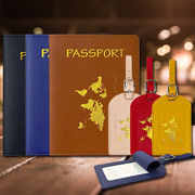 Pasaport koruyucu PU deri cüzdan, çok kartlı, belge saklama