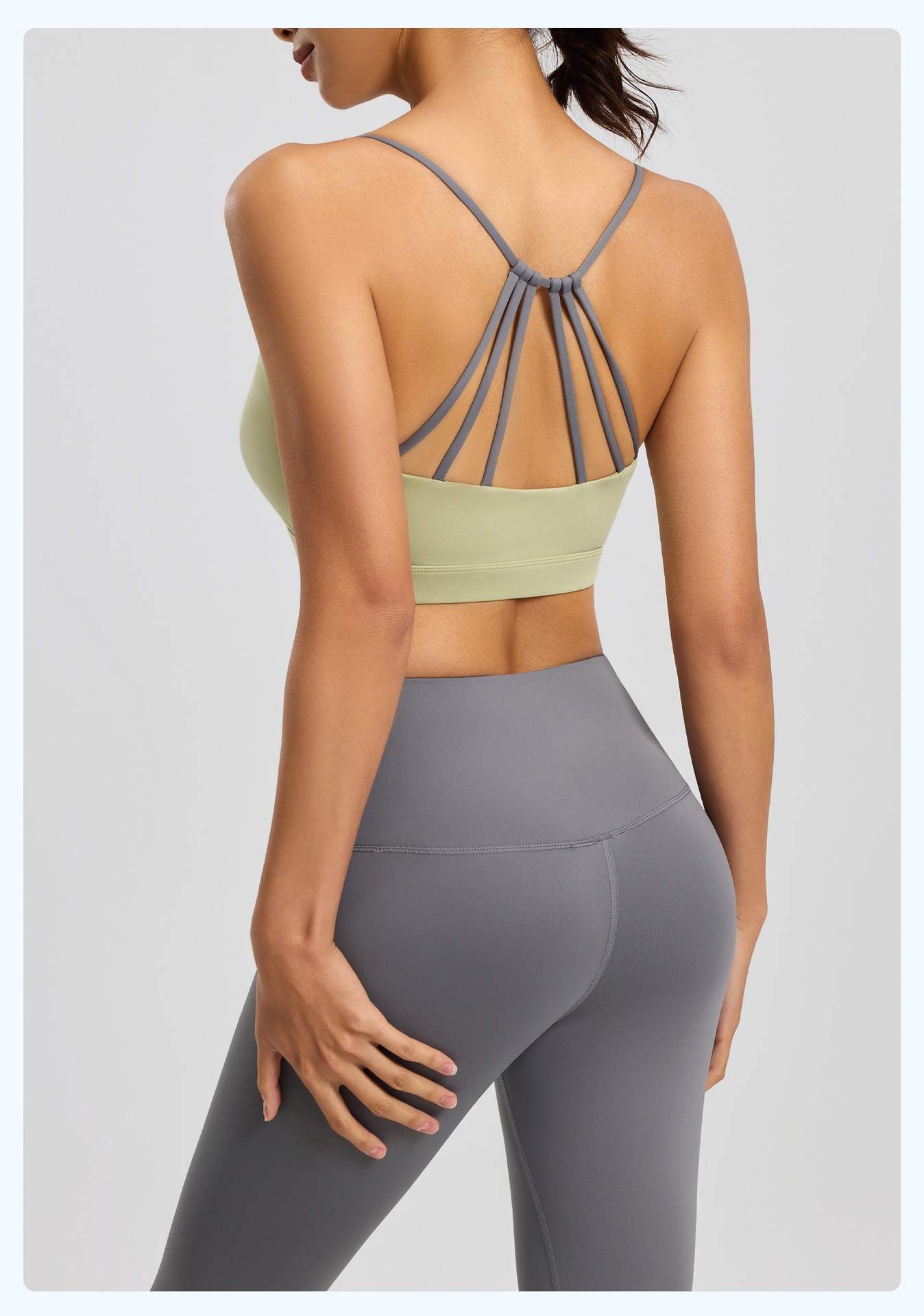 Damen-Yoga-Set, atmungsaktiv, hohe Stabilität