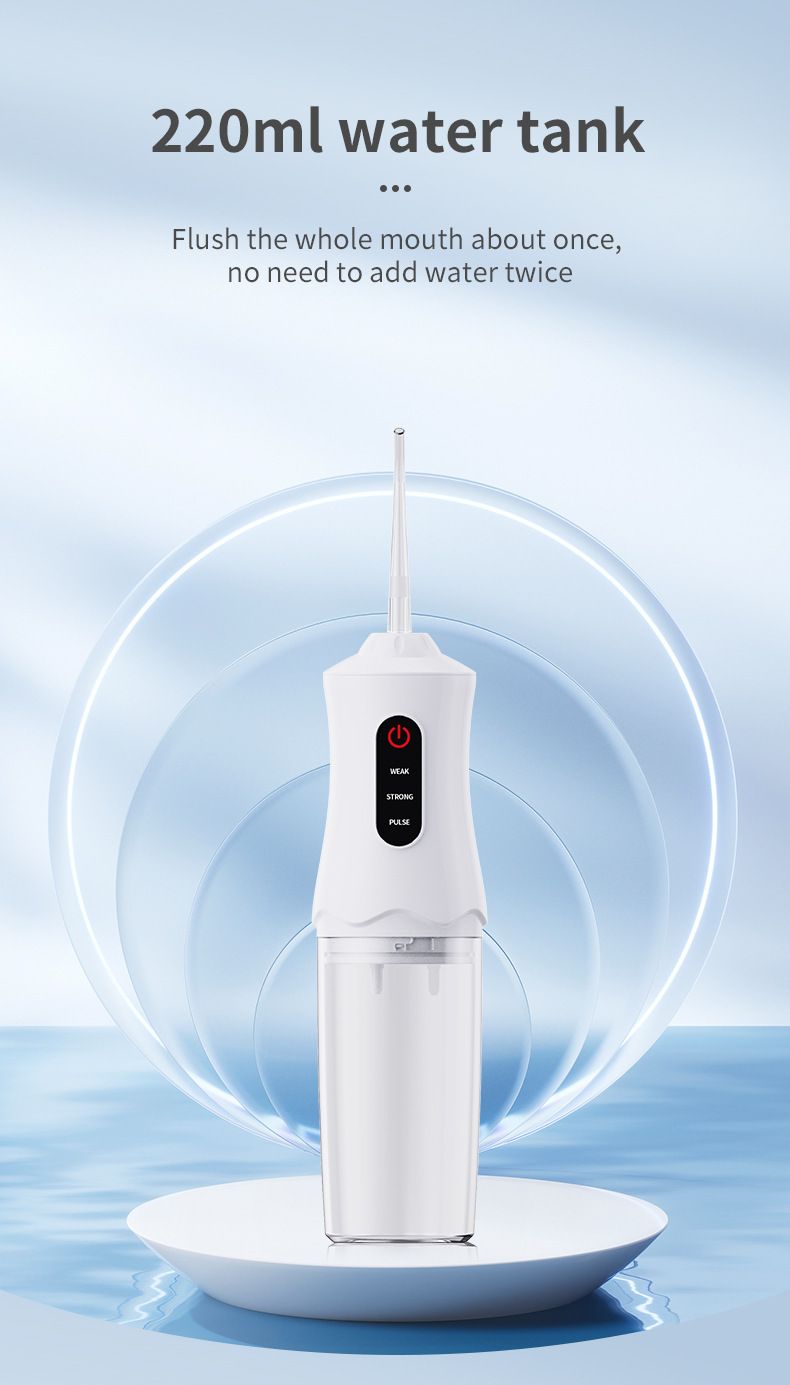 跨境批发便携式家用洗牙器脉冲水牙线牙齿口腔护理USB电动冲牙器