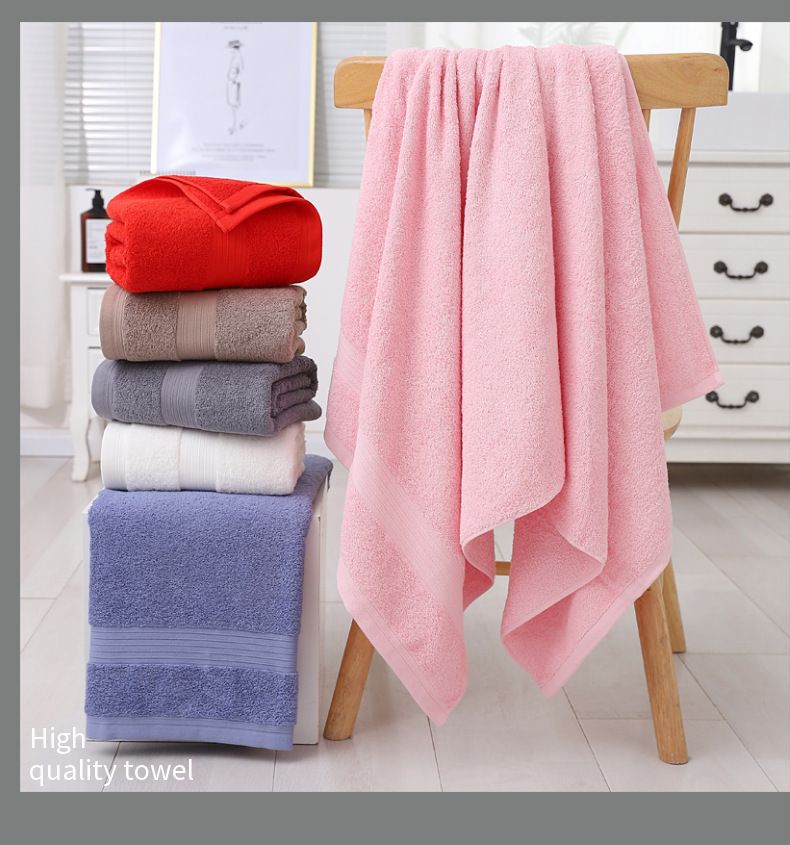 Bath towel pure cotton, extra thick, hotel quality, embroidered