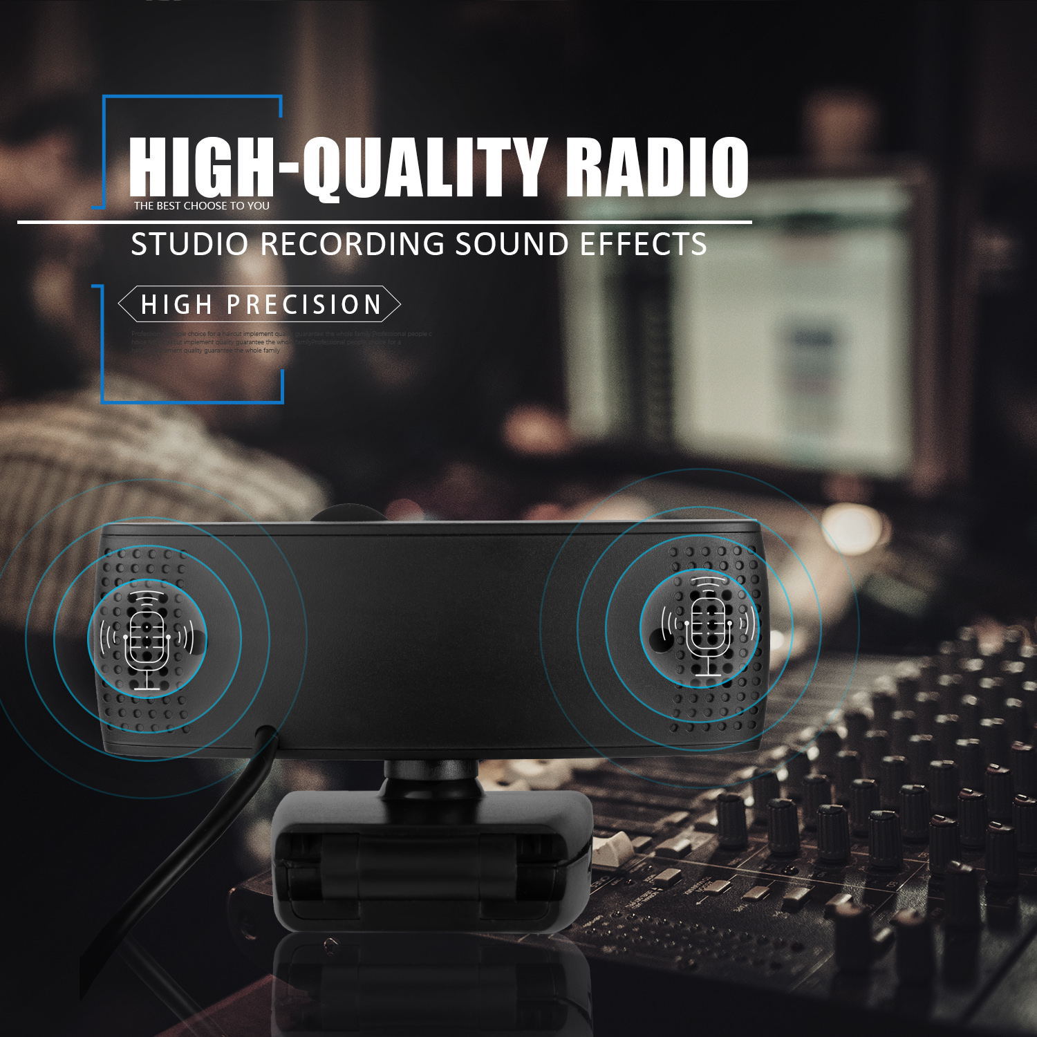 4K webcam auto-focus wide-angle 1080p to 2K resolution
