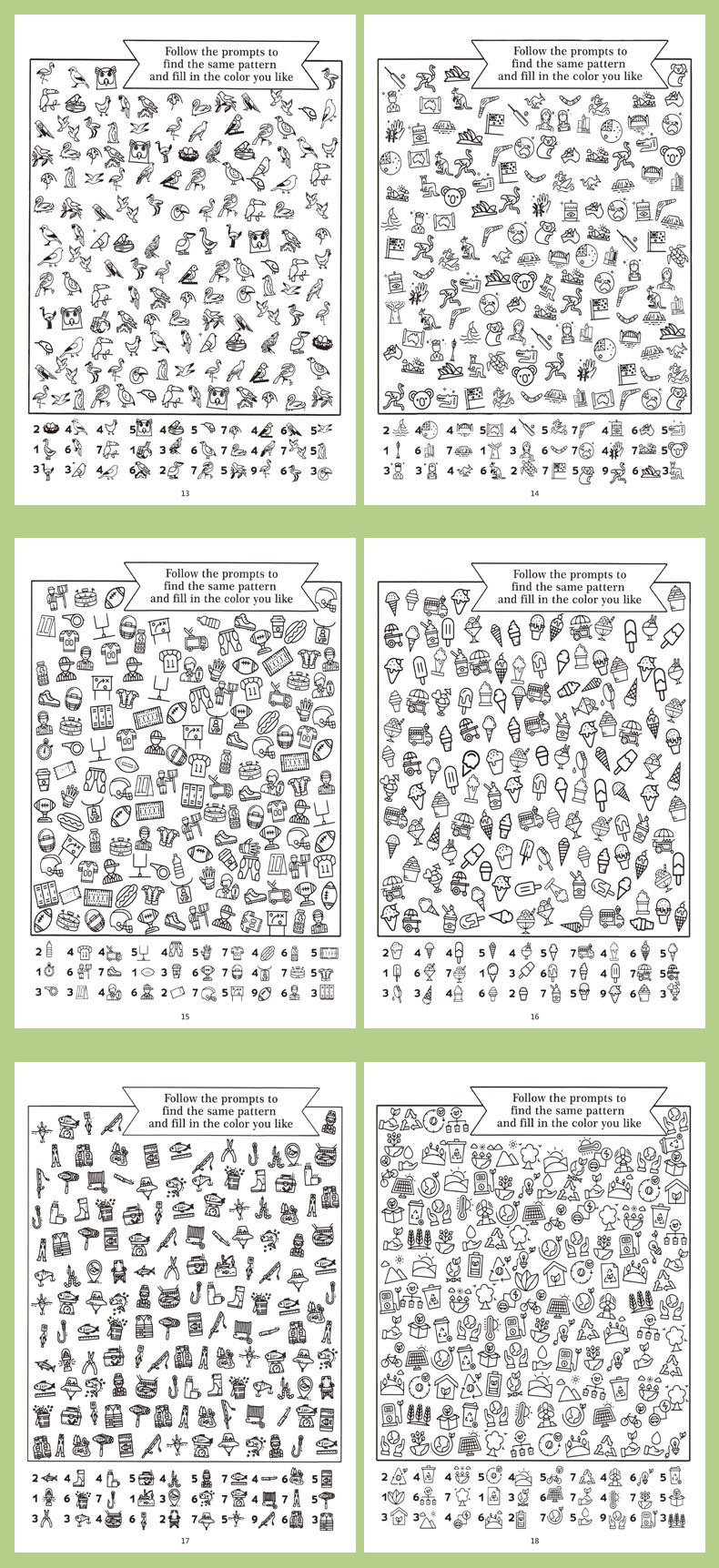 Find Book Suchbild- und Malbuch für Kinder, Konzentration und Aufmerksamkeit