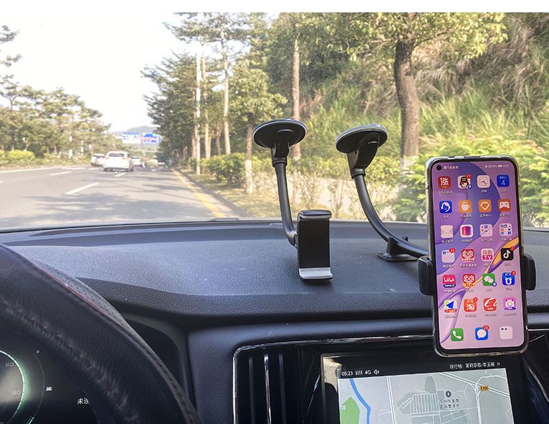 Car phone holder, windshield suction cup, 360° rotating