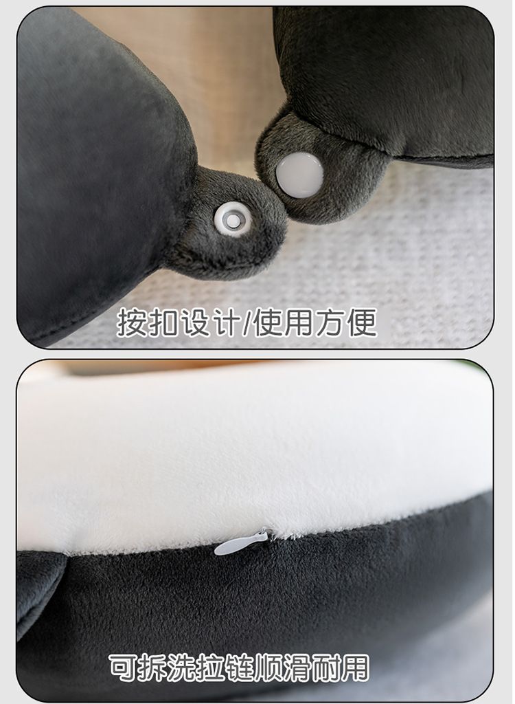 U-şekli memory foam boyun yastığı, taşınabilir