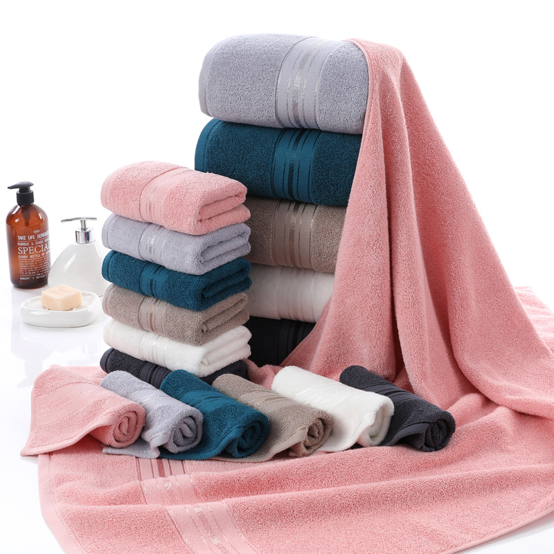 Bath towel pure cotton 70x150 thickened absorbent