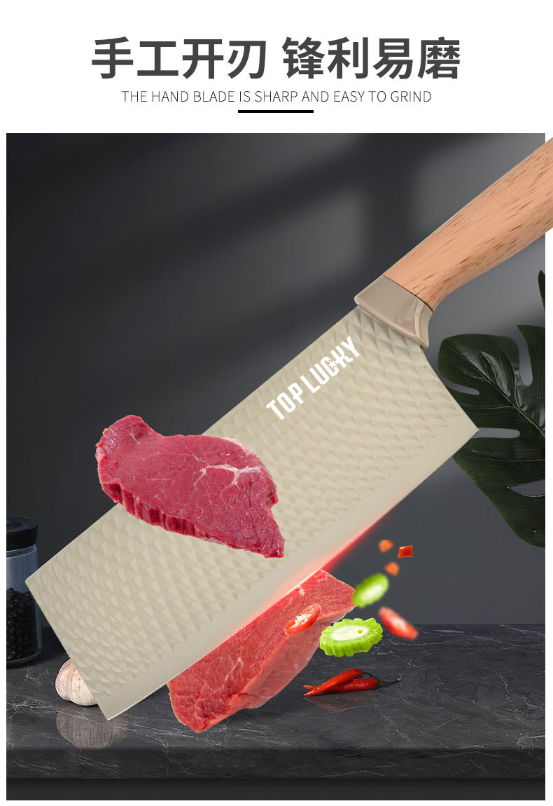 Edelstahl-Küchenmesserset mit Spachtel und Bratwendel