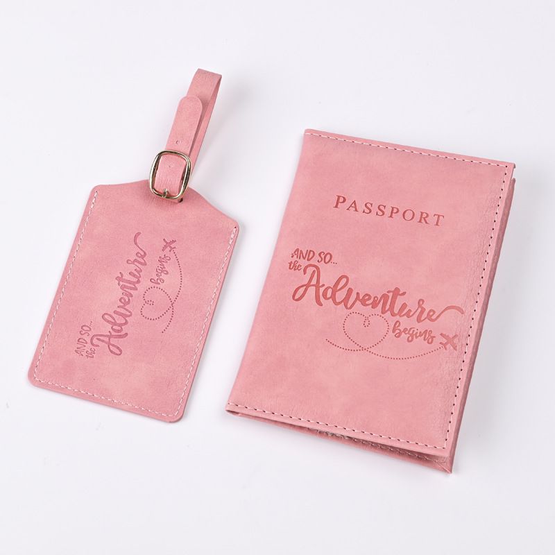 PU-Reisepass-Etui, Gepäcketikett, Tickethalter-Set