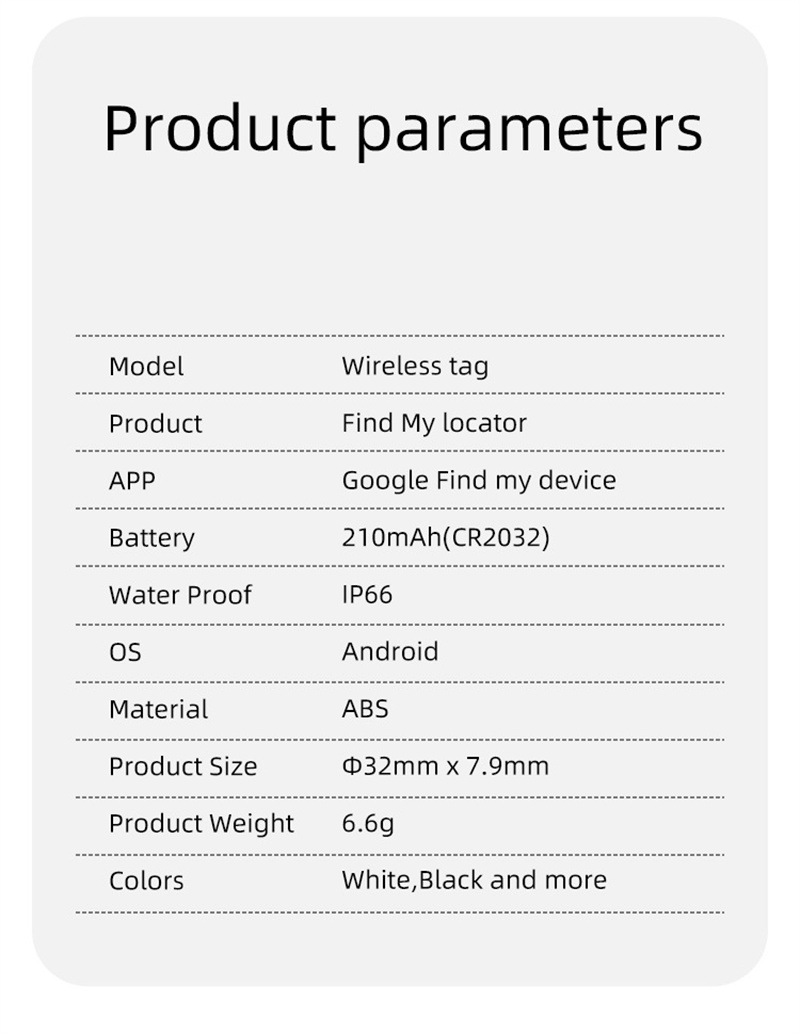 Bluetooth-Tracker, Android-kompatibel, drahtlos