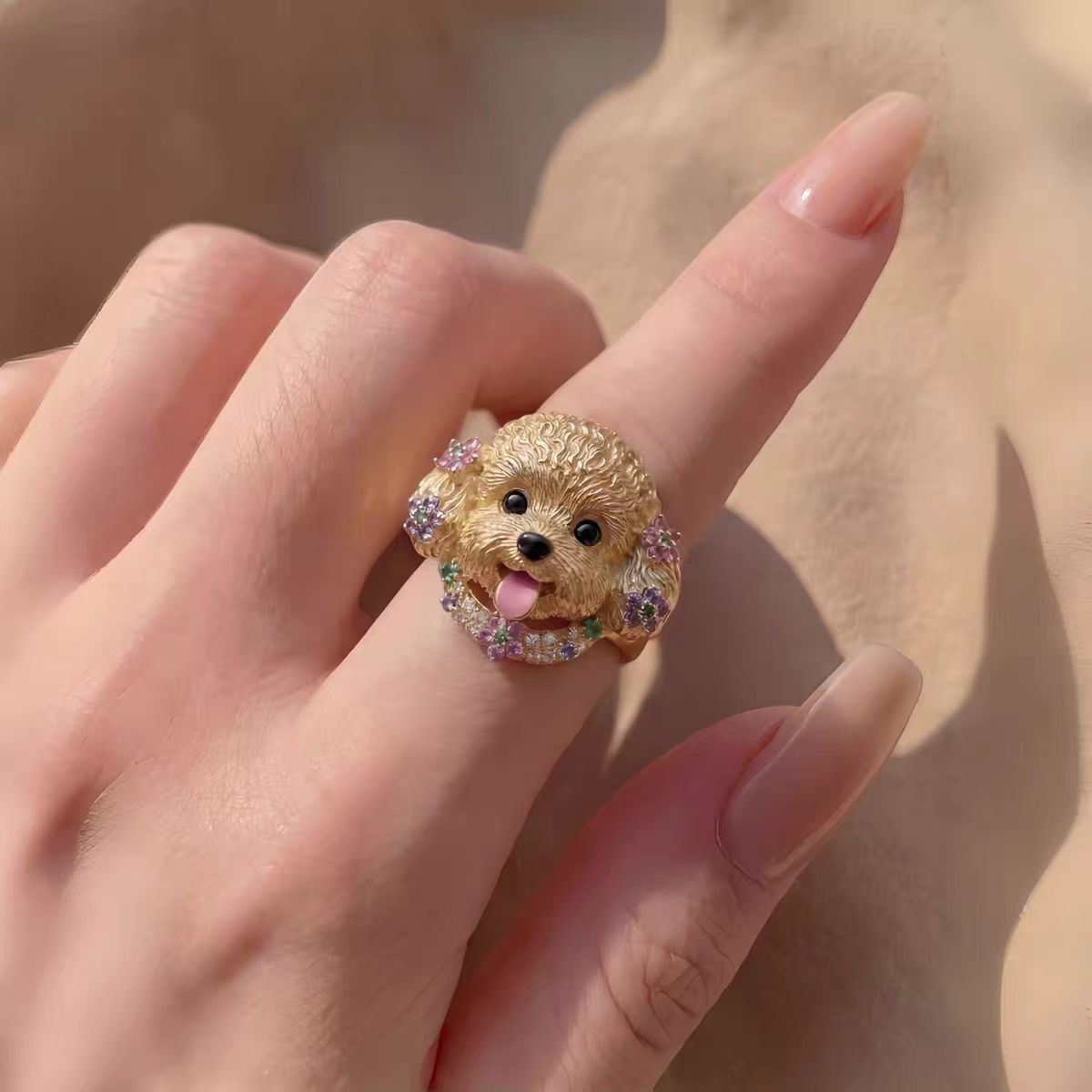 Hund-Avatar-Ring, 3D-Formgestaltung, Gedenkring