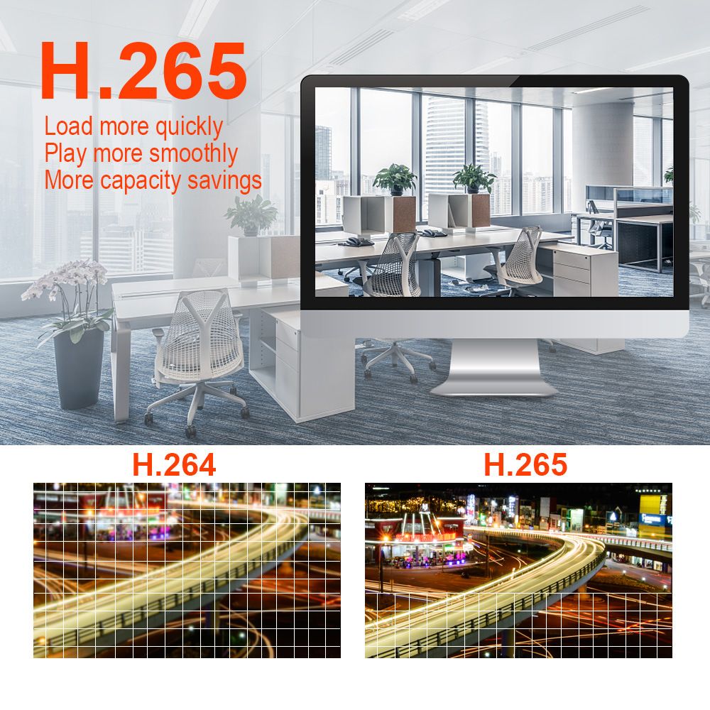 H.265 POE network video recorder 8-channel 16-channel options