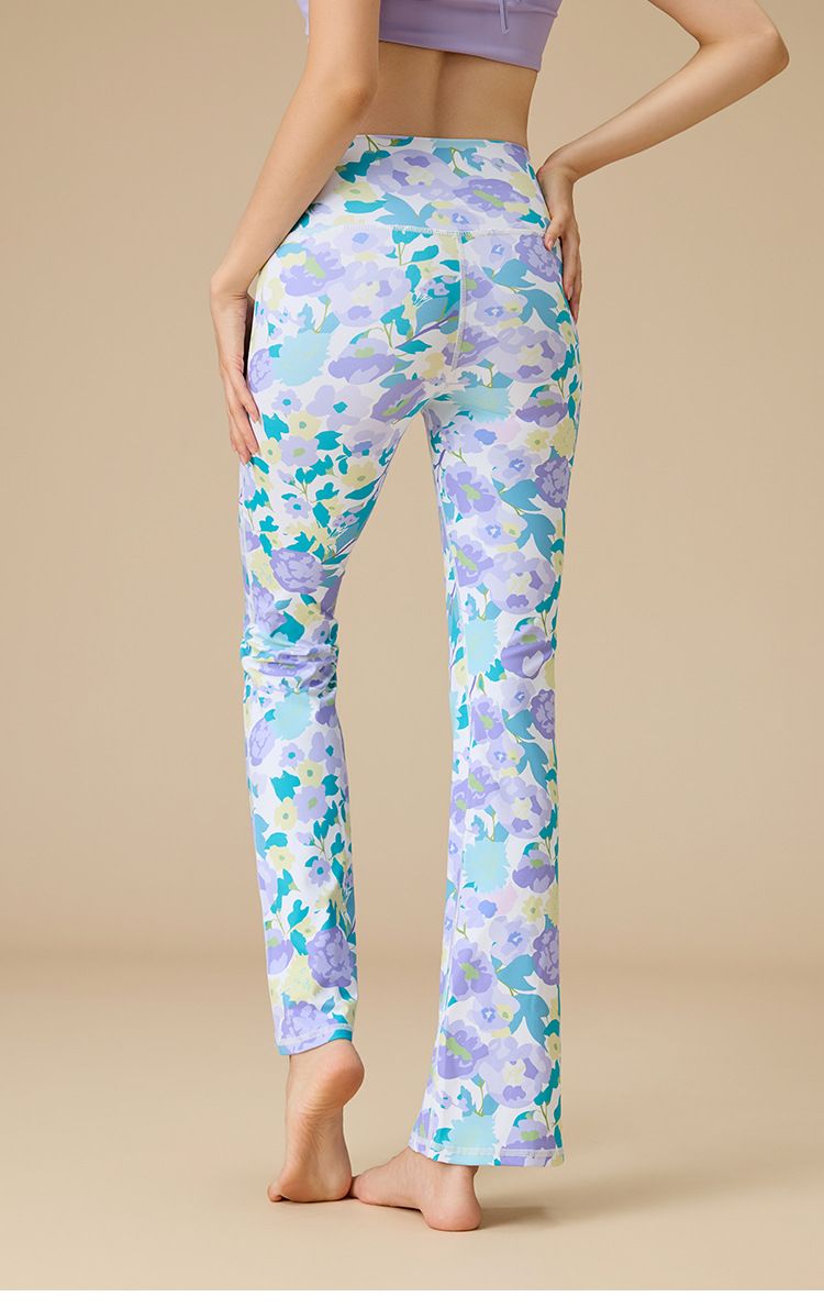 26 Print Yoga Pants Women High Waist Flare