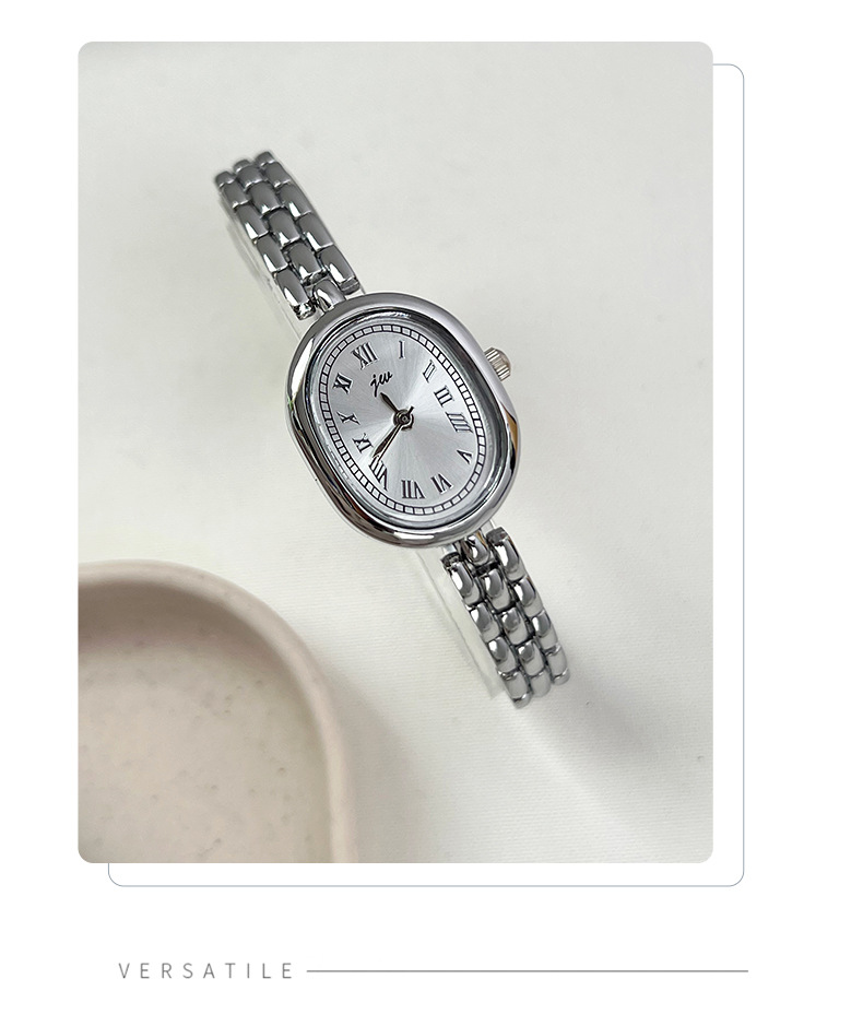 GEDI oval retro kadın kuartz saati Roman rakamları