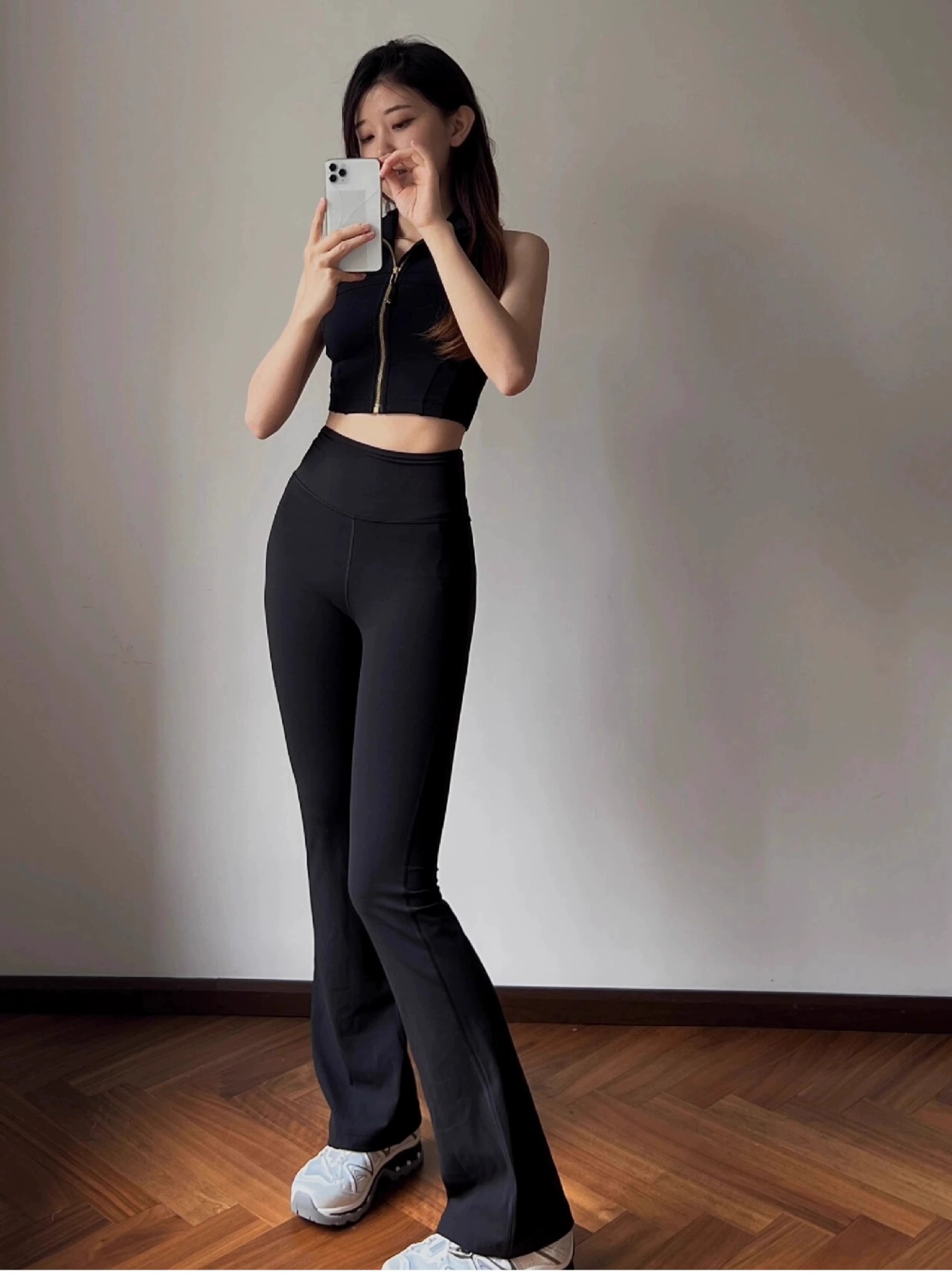 Yoga-Hose Hochbund elastisch Damen