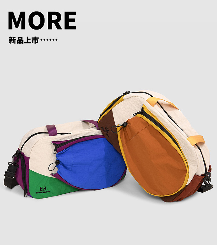 Crossbody-Sporttasche, Zylinder, einschultrig, wasserdicht