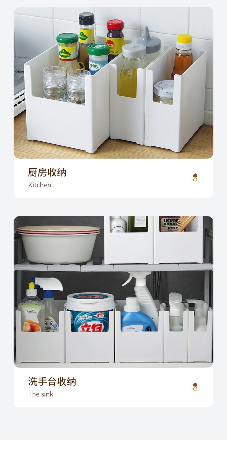 Japanese right-angle drawer storage box desktop organiser
