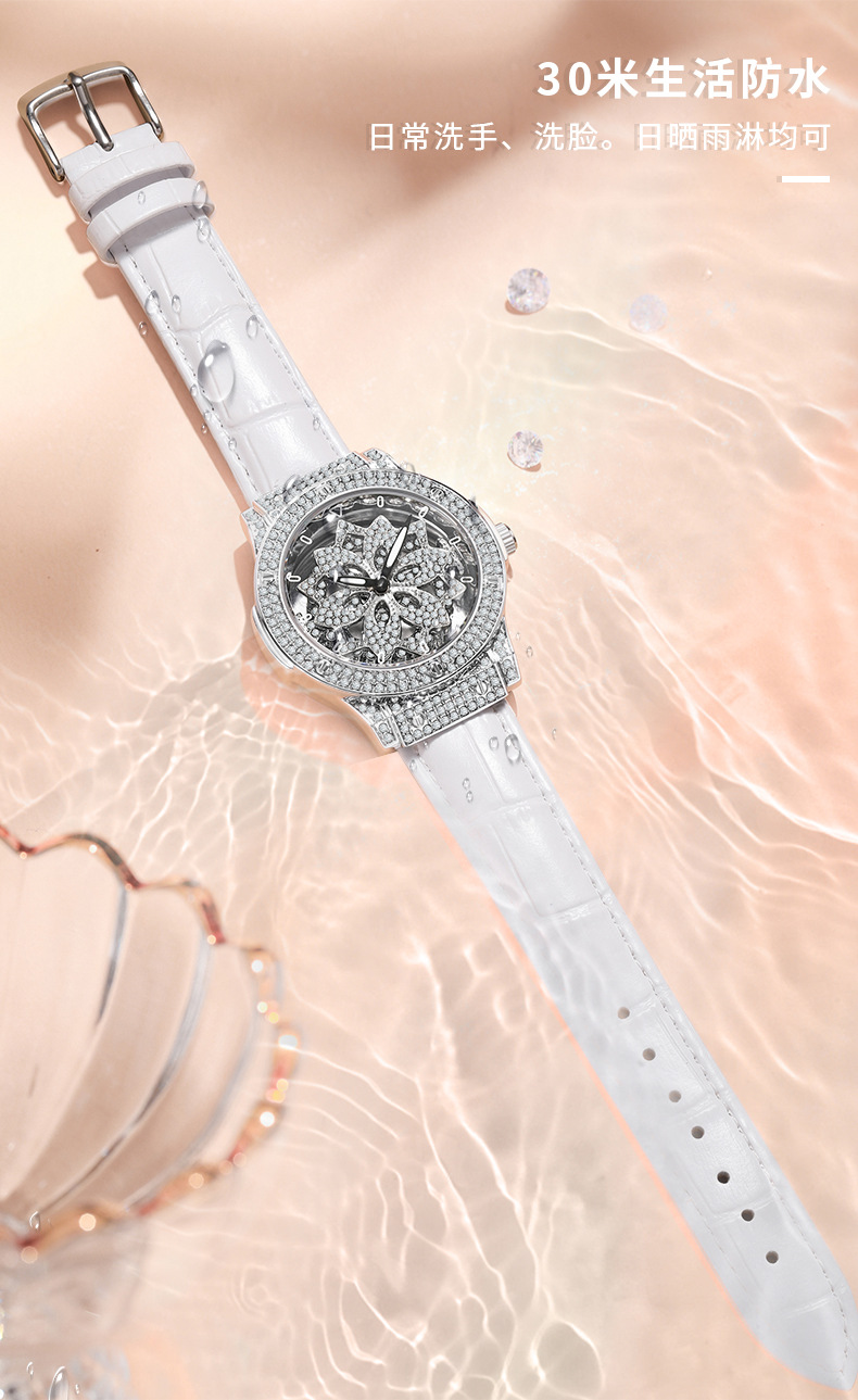 Women's Watch Large Dial Waterproof Star Design