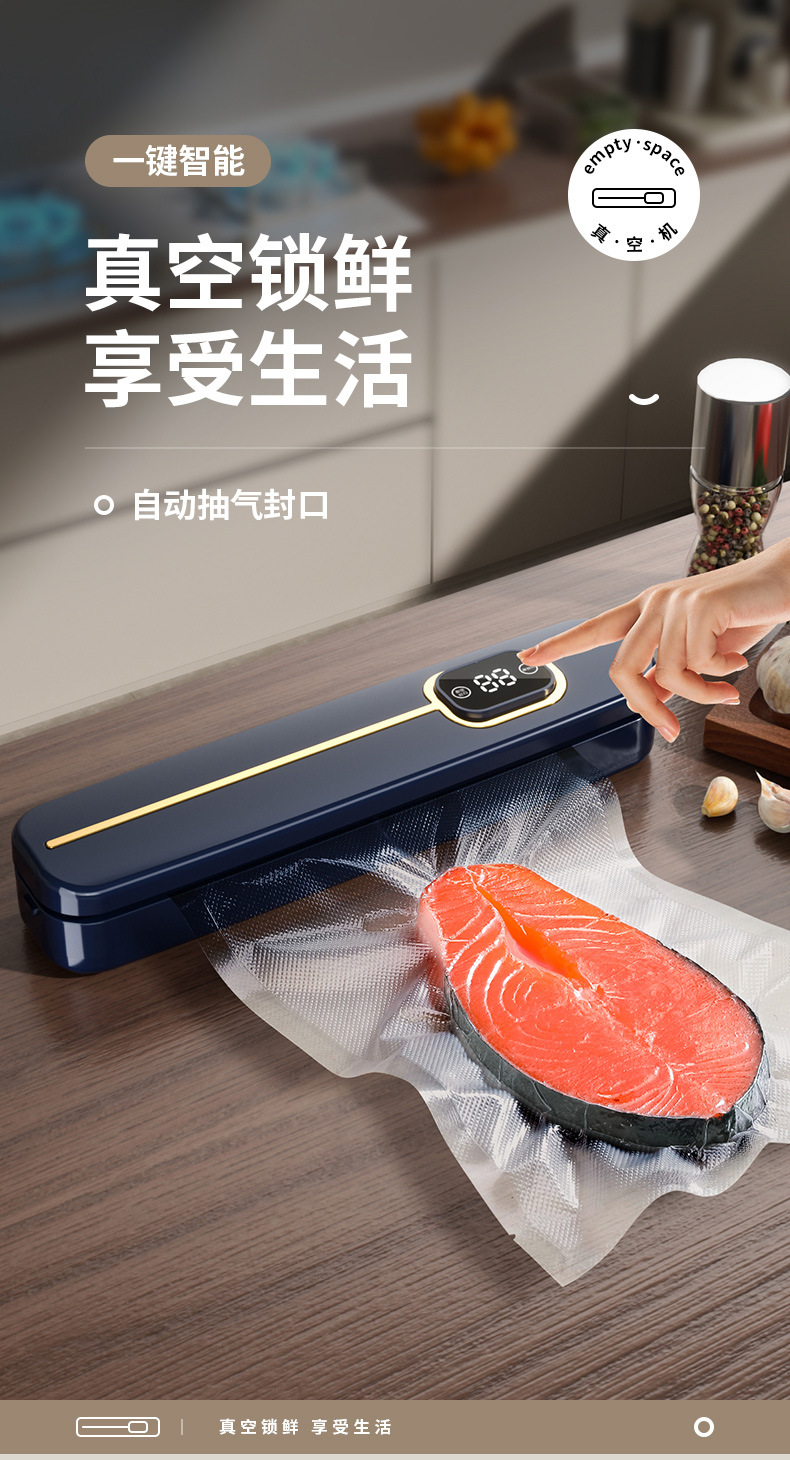 Automatic vacuum sealer for food storage and preservation