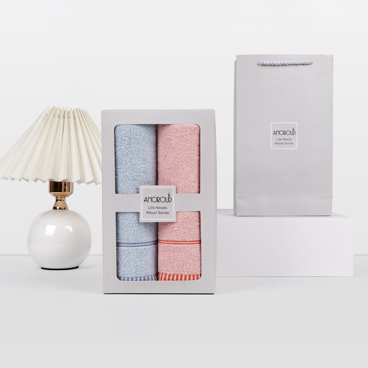 Mufanduo Pure Cotton Towel Gift Set, Double Pack
