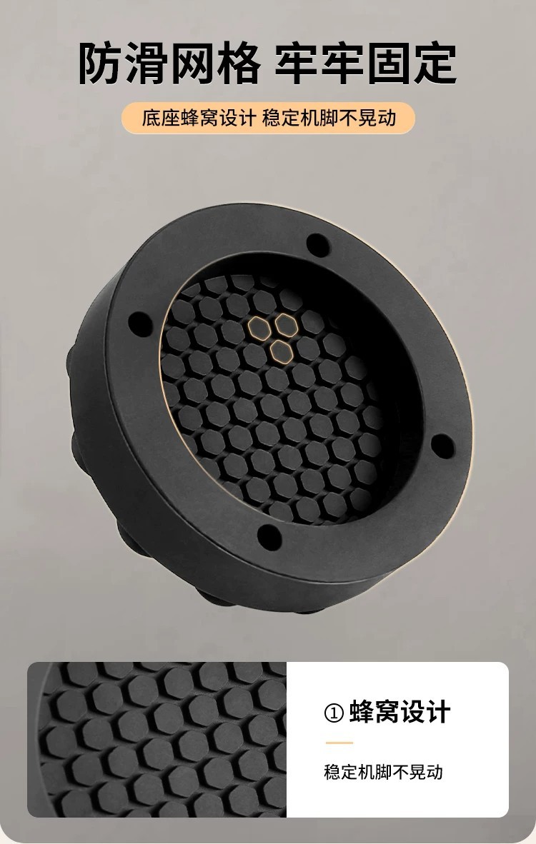 Washing machine base stand, shock absorbing, height raising, anti-slip feet