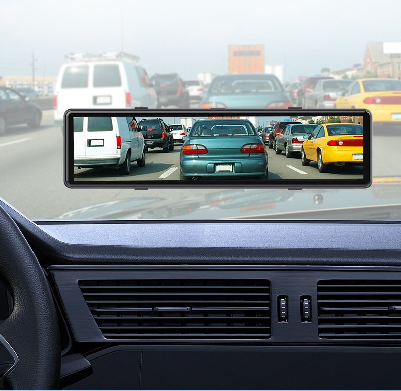 4K Dashcam-DVR mit Parkplatz-Schutz und Rückspiegel