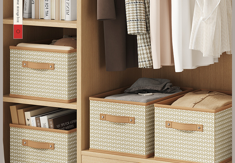 Fabric S-pattern storage box, thickened, foldable, versatile