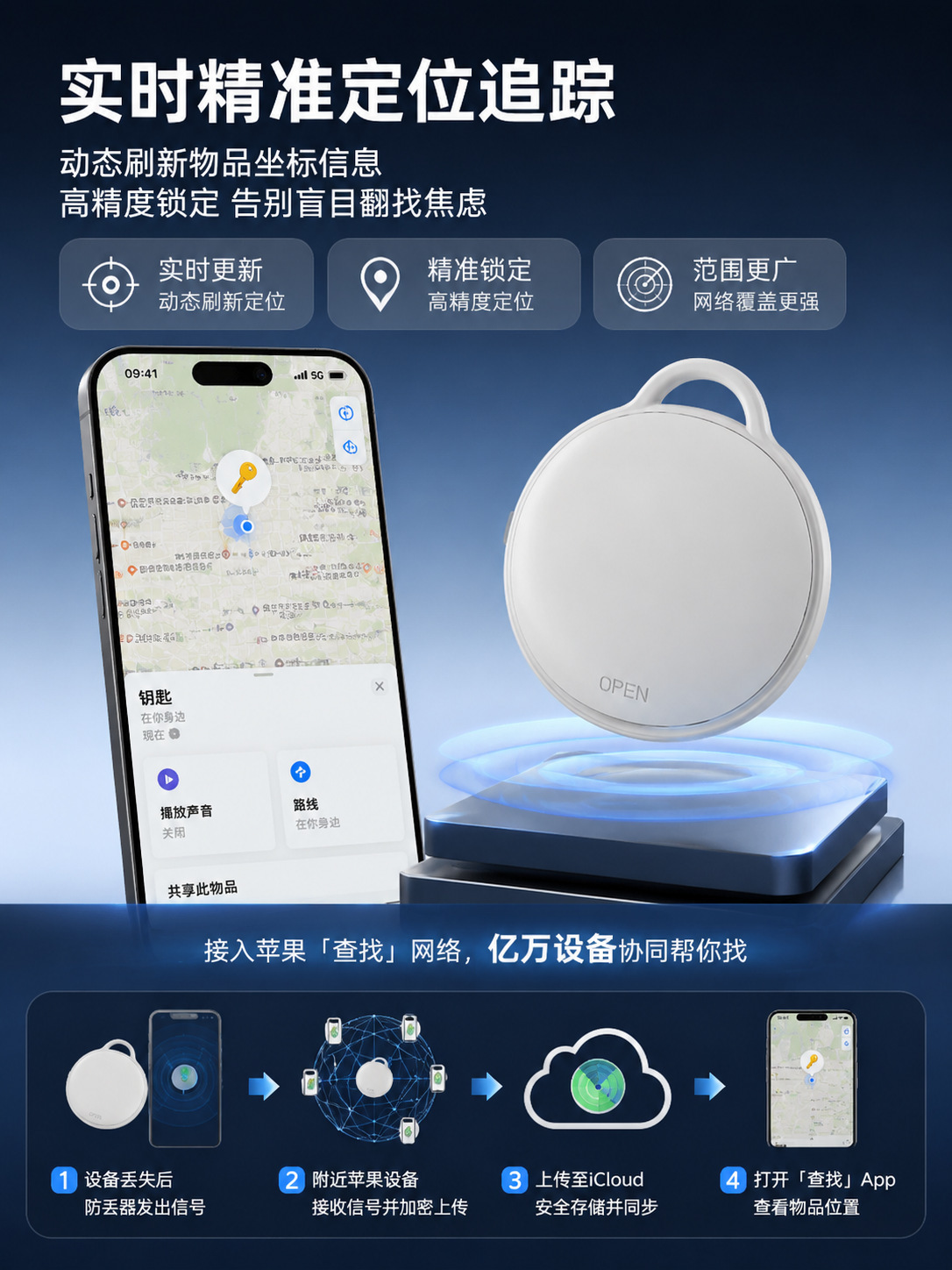 Bluetooth Tracker, Smart Anti-Loss Locator