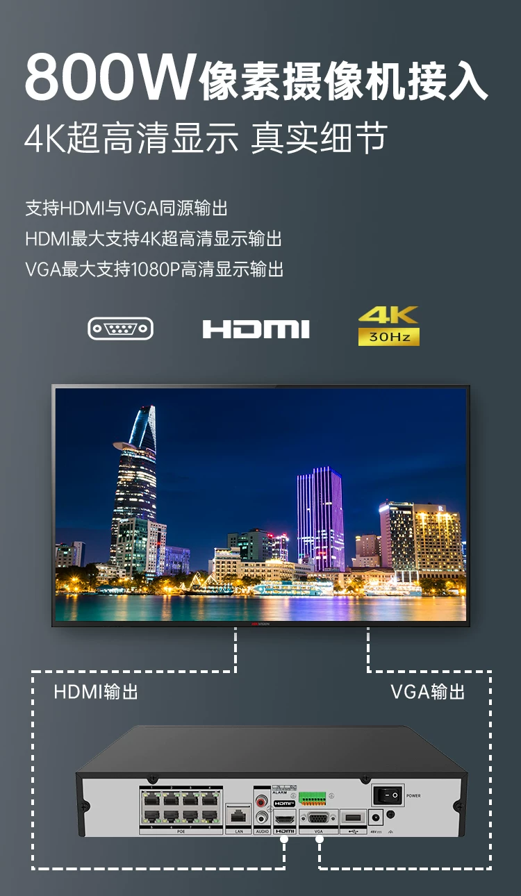 Hikvision 16 kanallı NVR kaydedici 4 disk DS-7932N-Z4/X