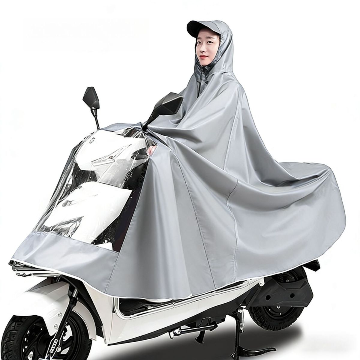 Yağmurluk elektrikli araç panço büyütülmüş ve kalınlaştırılmış motosiklet çift tek erkek ve kadın bisiklet yağmur geçirmez tam vücut ayakları kaplayan