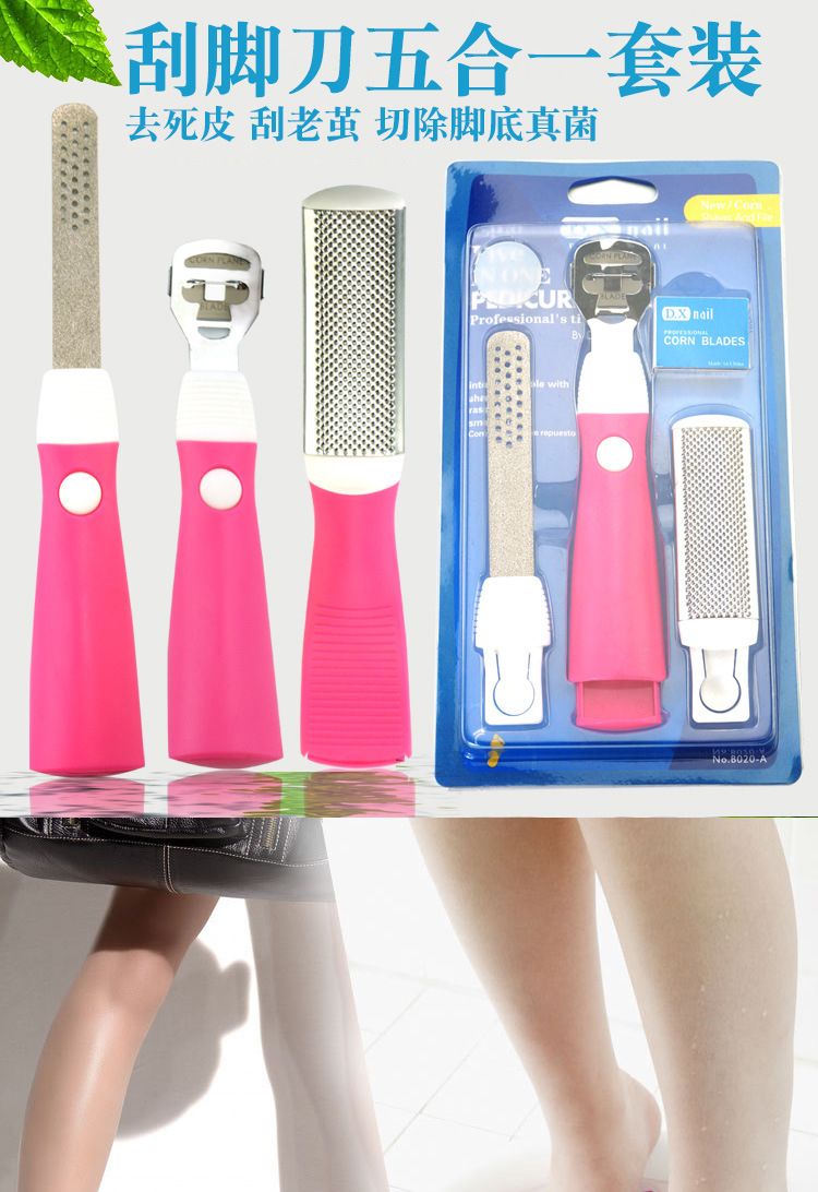 Pediküre-Set mit Bimsstein, Kratzer und Feile