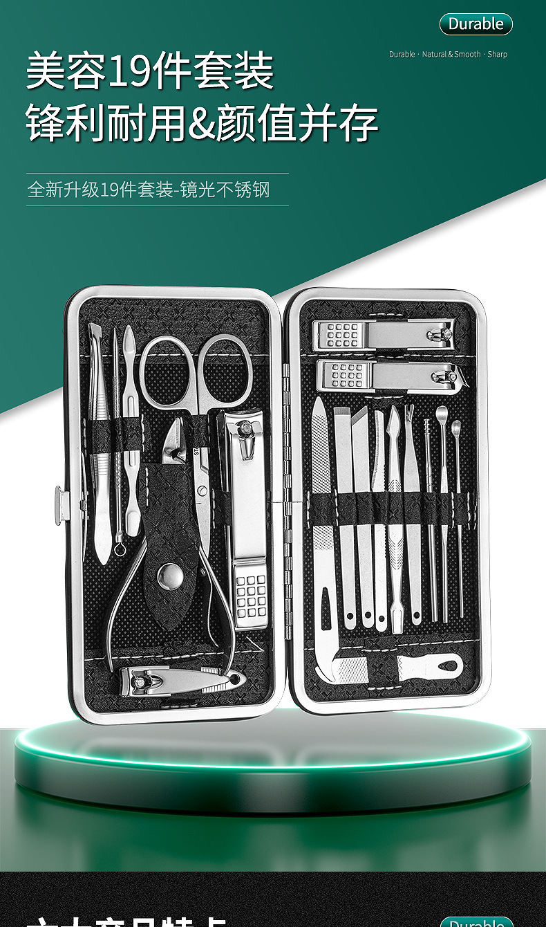 Nagelschere-Set, vollständiger Satz, Maniküre- und Pediküre-Werkzeuge