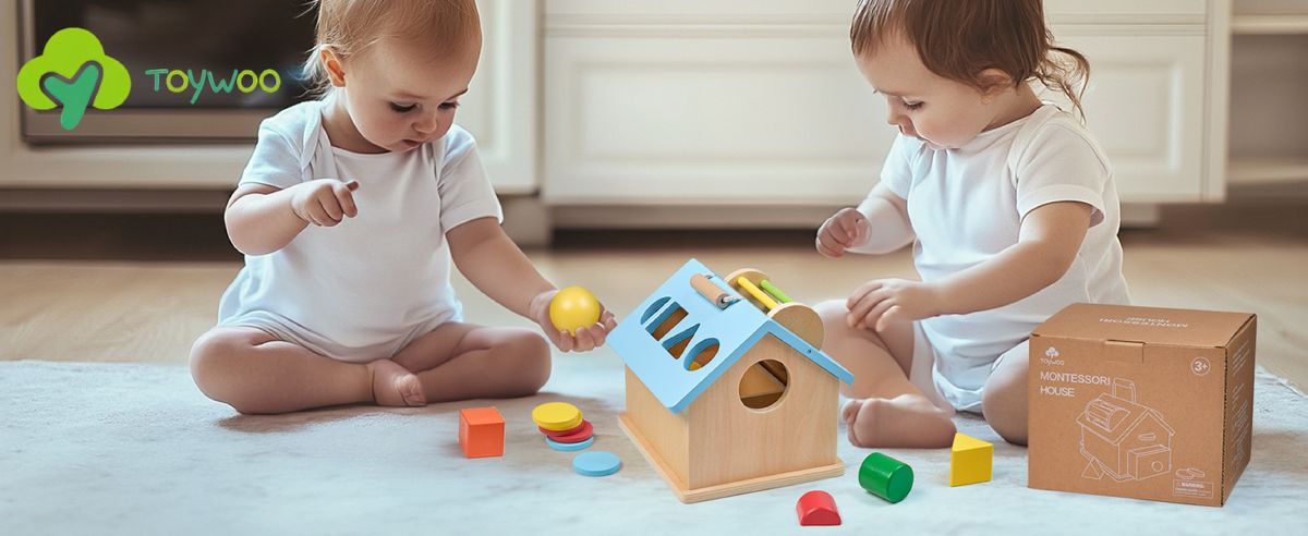 Holz Montessori Intelligenzbox Ballspielzeug
