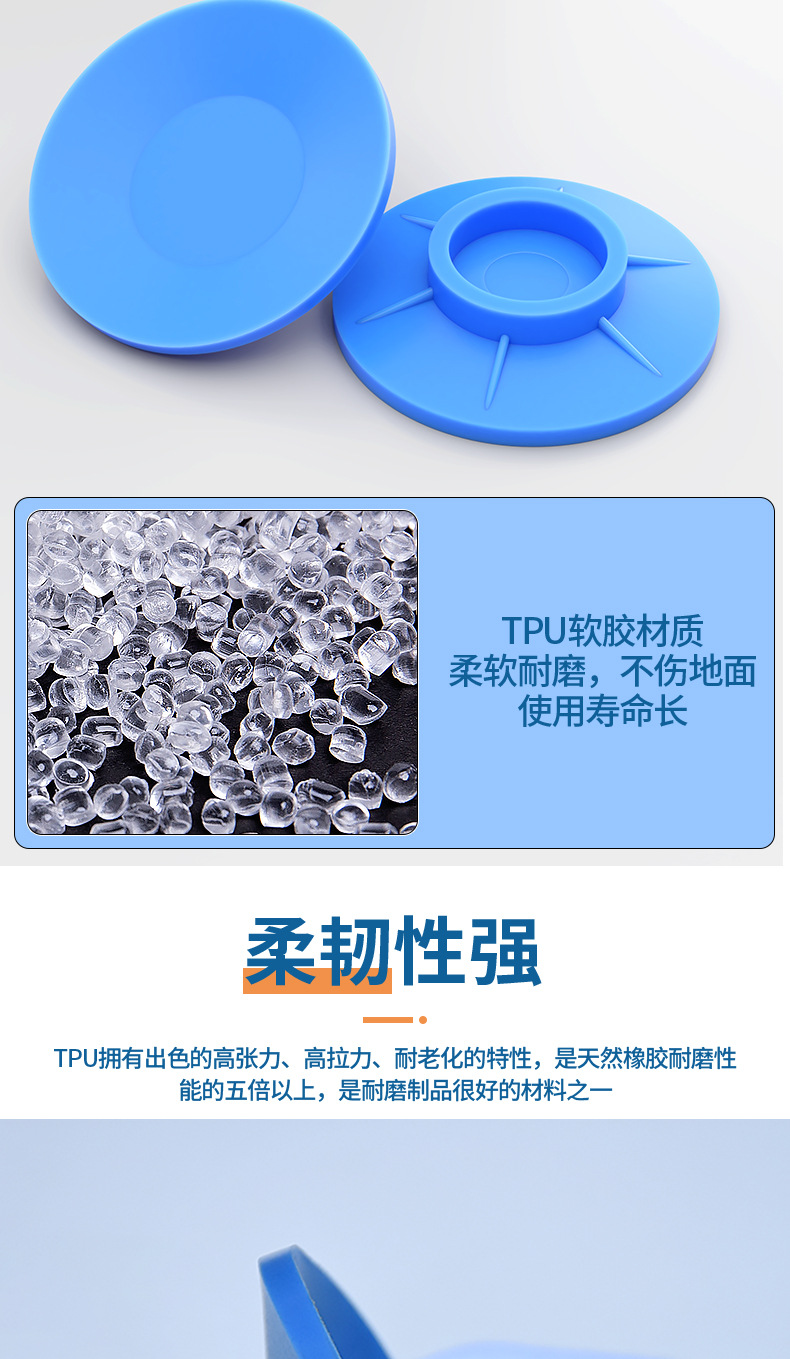 Washing machine foot pads, high-suction, vibration damping