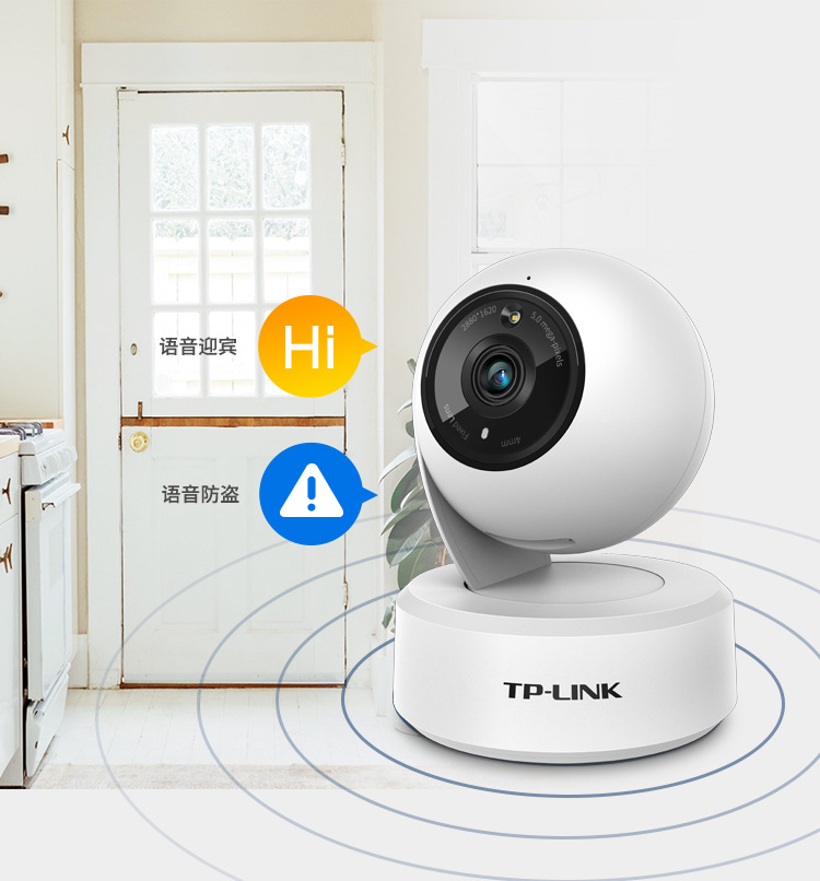 TP-LINK TL-IPC45AW, 5MP, WiFi, renkli gece görüşü, PTZ
