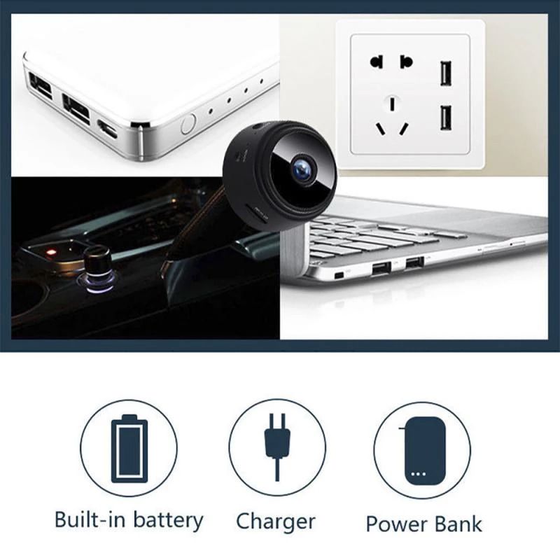 A9 magnetic smart wireless WiFi network camera, HD, compact