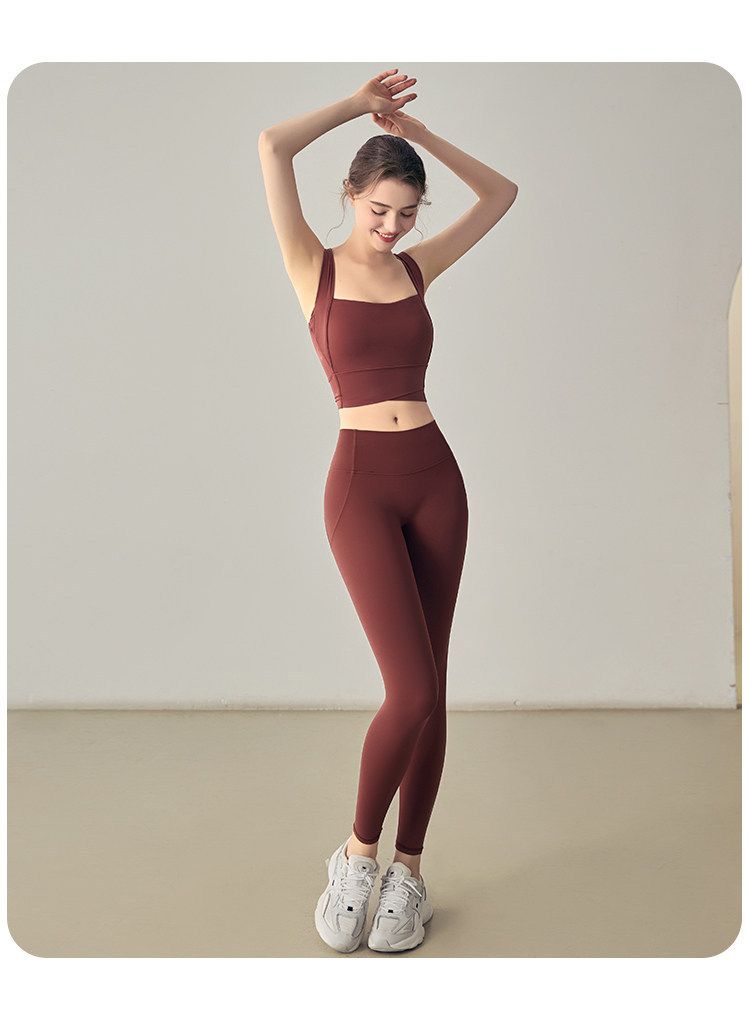Sports Bra and Yoga Leggings Set, High-Support
