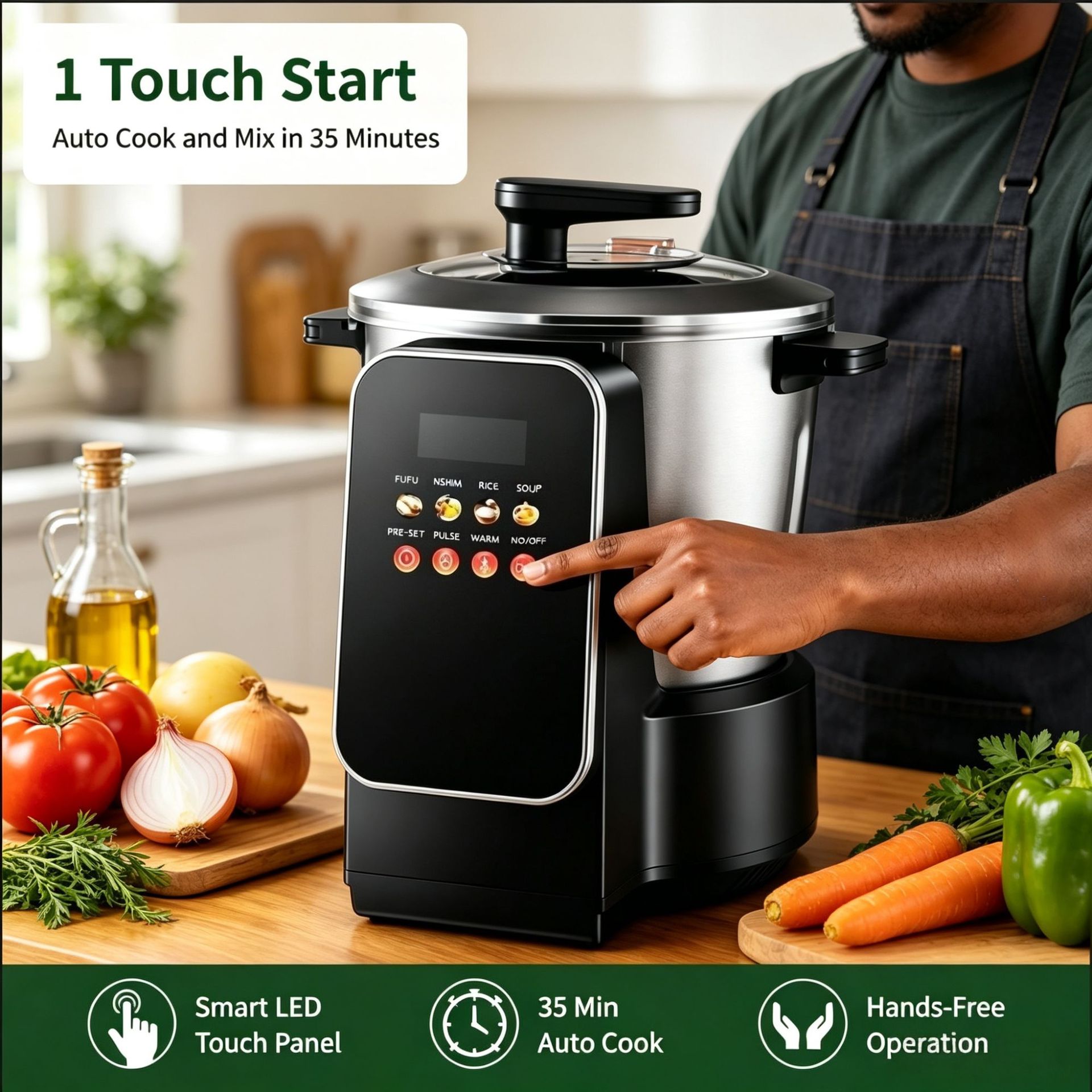 Automatische Fufu-Maschine 8L für Yampüree